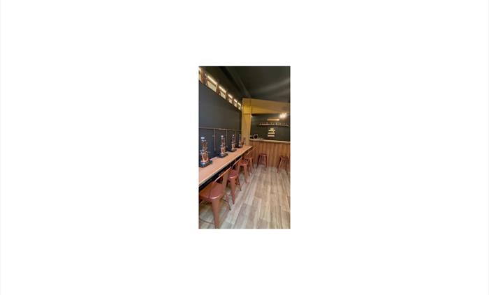 Event space with Copper mini stills to create your own Spirits